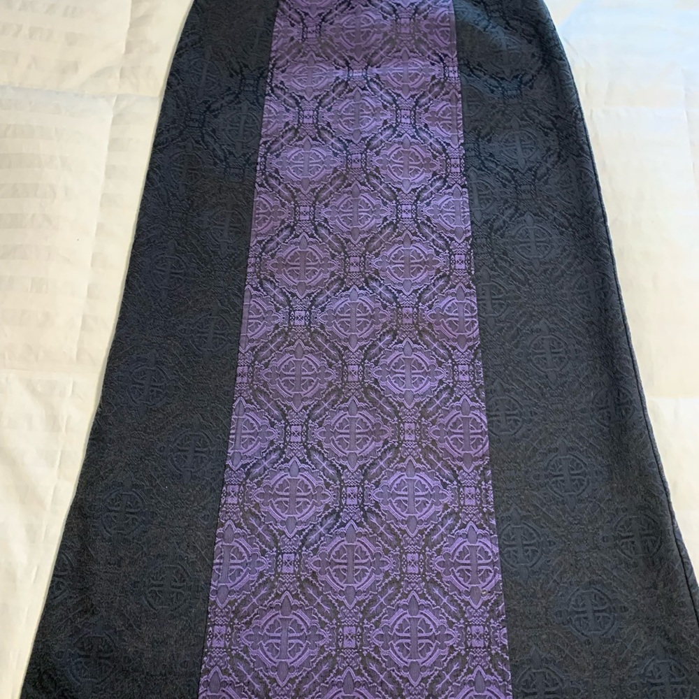 Morbid Threads Purple and Black Maxi Skirt. Size M - Picture 2 of 9